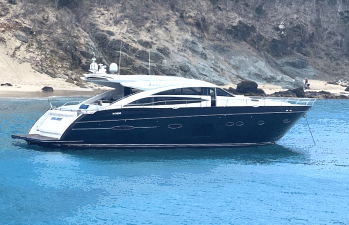 72 Foot Princess Yacht Charter St Barts